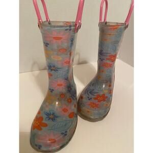 TODDLERS LIGHT UP RAIN BOOTS LARGE ABOUT AN 8